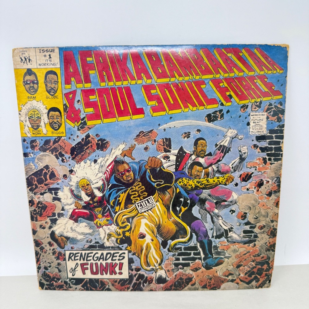 Afrika Bambaataa Soul Sonic Force Renegades of Funk 12 Vinyl Tommy Boy